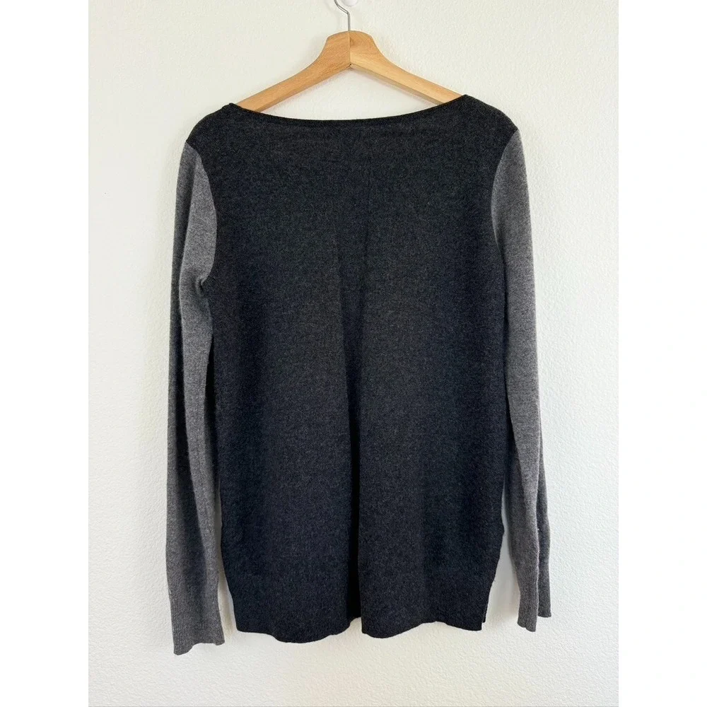 Club Monaco Cashmere Two‎ tone Long Sleeve Crew neck Sweater Size L - Picture 4 of 8